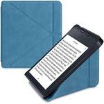 kwmobile Origami Case Compatible with Kobo Libra 2 Case - Slim PU Leather Cover with Stand - Petrol