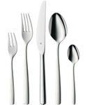 WMF 11.2091.6040 Cutlery Set 30-Piece for 6 People Boston Cromargan 18/10 Stainless Steel Polished Silver 43.9 x 27.3 x 6 cm
