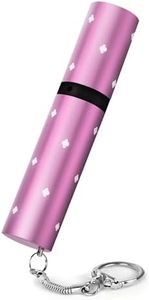 Lipstick Stun Gun for Women - Guard Dog Security Elektra Stun Gun for Self Defense, Maximum Voltage, 100 Lumen Flashlight with Keychain and Wall Charger (Pink)