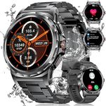 Smart Watch for Men Bluetooth Call Answer, Heart Rate Sleep Monitor, 129 Sports Modes Sports Watch, 1.43" AMOLED HD Display, IP68 Waterproof SmartWatch, iOS & Android Smart Watches for Men