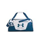 Under Armour Unisex-Adult Undeniable 5.0 Duffle, (100) White/Varsity Blue/Cosmic Blue, One Size Fits Most, (100) White/Varsity Blue/Cosmic Blue, Medium