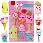 FunBlast Eraser for Kids – Ice-Cream Theme Erasers Set for Kids, Eraser for Kids Eraser Set for Return Gift, Stationary Set for Kids, Rubber Eraser for Kids, Stationary Set for Kids (6 Pcs)