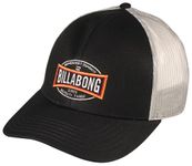 Billabong Men's All Day Adjustable Mesh Back Trucker Hat, Black, Black, One Size