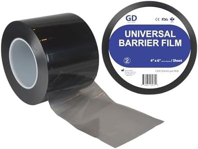 Black Barrier Film 1200 Sheets 4" x 6", Thick Adhesive Disposable Protective PE Film Barrier Tape, Dental Barrier Film, Tattoo Film, Tattoo Protection Film & Tattoo Machine Wrap
