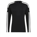 adidas Men's Squadra 21 Long Sleeve Jersey, Black/White, L