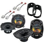 Harmony Audio Bundle Compatible with 2002-2008 Dodge Ram Truck 1500 HA-R69 HA-R5New Factory Speaker Replacement Upgrade Package with HA-826901 Speakers Adapter Kit