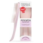 Tangle Teezer Fine Ultimate Detangler Brush, Dry & Wet Hair Brush to Detangle & Reduce Breakage for Fine Hair Types, Pink Frost