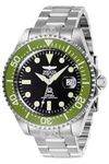 Invicta Mens Stainless Steel Pro Diver Automatic Black Dial Analog Watch - 27612, Band Color:Silver