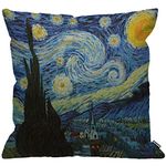 HGOD DESIGNS Cushion Cover Van Gogh Arts Starry Night Throw Pillow Cover Home Decorative for Men/Women living room Bedroom Sofa Chair 18X18 Inch Pillowcase