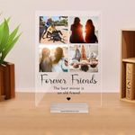 THE GRANDEUR Customised Photo Frame, Personalized Picture, UV Printed Plaque for Anniversary, Valentine, Birthday, Wedding Gifts for Him, Her, Men and Women