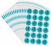 Hybsk 600 Count Garage Sale Price Stickers Yard Rummage Sale Labels 1 Dollar 3/4 inch Retail Sale Clearance Stickers