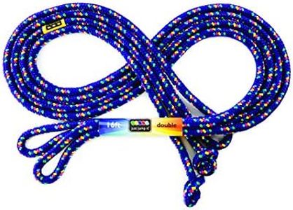 Just Jump It 16' Foot Single Jump Rope - Purple Confetti