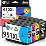 Smart Ink Compatible Ink Cartridge for HP 950 951 XL 950XL 951XL (Black&C/M/Y, 4 Pack Combo) for HP Officejet 8100 8600 8610 8620 8630 8640 8660 8615 8625 251DW 276DW