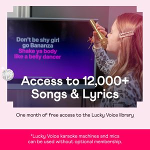 Lucky Voice Bluetooth Karaoke Machine – Gold