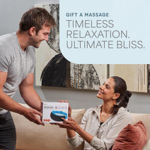 Lifepro Oculax Eye Massager – Blue, Heated Vibration Therapy