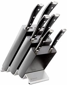 Wusthof Classic Ikon Knife Block Set 7 Piece, Black