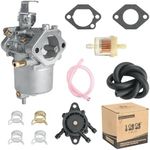 10L0L Golf Cart Carburetor Fuel Pump Kit for 1998-UP Club Car DS Precedent Turf Carryall FE290 Kawasaki Engines Carb 101805601 101905601 17561 1016438 1016439 1016440 1016441 1016478