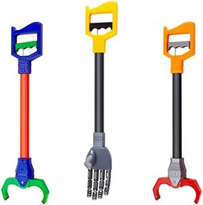 3 Pcs Interactive Toy Grabber, Fun Robotic Claw, Claw Grabber Robotic Hand Pick up Tool Toys for Game Early Learning and Hand Eye Coordination Play, 18 Inch Long Arm