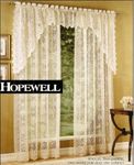 Lorraine Home Fashions Hopewell Lace Window Curtain Panel, 58-Inch by 84-Inch, Cream