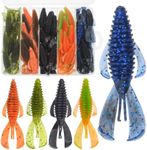 Gefischtter 50Pcs Fishing Soft Plas