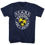 Resident Evil RPD Stars Men's Navy Shirt, XX-Large