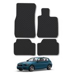 Rubber Car Mats Compatible with BMW 1 Series (2011-2019) [F20/F21] Tailored Fit Rubber Floor Mats Set Accessory Black Custom Fit 4 Pieces with Clips - Anti-Slip Backing, Heavy Duty & Waterproof