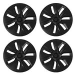 for Tesla Model Y Wheel Cover 19 inch,Black Wheel Hubcaps Fit for Model Y Accessories,4PCS Wheel Cover Hub Caps Replacement for Tesla Model Y 2020-2024 (Standard A)