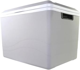 Koolatron Thermoelectric Iceless 34L Portable Car Fridge, 12V Refrigerator, Electric Cooler and Warmer, DC Power Cord, for Travel Road Trips Camping Fishing, Grey/White