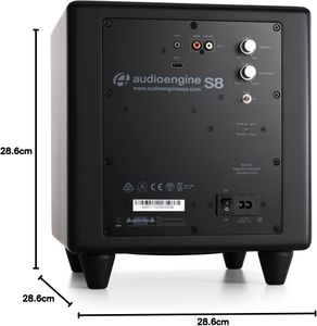 Audioengine S8 8-Inch Powered Subwoofer – Deep Bass Speaker