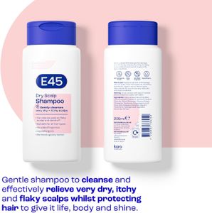 E45 Dry Scalp Shampoo – Anti-Dandruff, Hydrating Vitamin B5, 200ml
