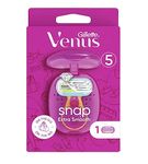 Venus Extra Smooth Snap Women's Razor, Orange, 5 Blades, Travel Size, 1 Piece