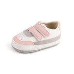 Sekantrol Baby Boys Girls Shoes,Infant Non Slip Soft Sole Flat Lazy Loafers,Unisex Casual Toddler Sneaker, 11 Pink, 6-12 Months Infant