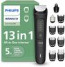 Norelco Philips All-in-One 3000 Series 13 in 1 Trimmer for Men, Beard Trimmer & Head Hair Clipper, Full Metal Self-Sharpening Blades & 8 Length Settings, MG3939/50
