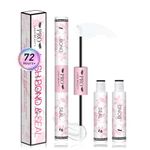 PRO LASHBEAUTY Eyelash Glue,2-In-1 Lash Bond and Seal Clear Glue Strong Hold 72H+ Bond and Seal for Individual Eyelashes, Oilproof Latex Free,Waterproof,Safe No Irritate(10ml,Clear)