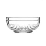 Argon Tableware 2 Piece Campana Glass Serving Bowls Set - Vintage Clear Kitchen Mixing Snack Bowl Dishes - 17cm