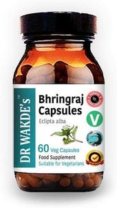 DR WAKDE'S Bhringraj Capsules (False Daisy | Eclipta alba) | 60 Veg Caps | Ayurvedic Supplement | Vegan | 100% Herbal | Quantity Discounts | on Multiples | Same Day Dispatch