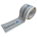 Nassboards Waterproof Tanking Tape - Aqua Elastic Self Adhesive Butyl Joining Permanent Strong Sealing Tape for Waterproofing Bathrooms, Shower Wet Rooms, Use Outdoors Indoors Preventing Leaks (5m)