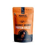 Eat Anytime Mindful Healthy Coconut Orange Protein Balls | 30% Whey Protein | Rich in Protein & Fiber | Gluten Free Snacks, No Added Sugar | Healthy Coconut Protein Snack - 100gm (Pack of 2)