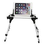 KING OF FLASH Universal Foldable Desk Floor Stand Bed Tablet Mobile Phone Holder Mount Up to 9.7" Compatible Tablet Devices