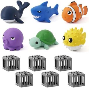 Fiopet Pool Diving Toys, Underwater Swim Game Set with Dive Cages