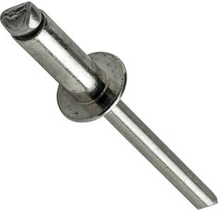 Fastenere Pop Rivets - 3/32" x 1/8" (50pcs) Heavy Duty, Open-End, Stainless Steel, Dome-Head Blind Rivets, Corrosion-Resistant, High Tensile & Shear Strength, 3-2 Gap 0.020"-0.125"