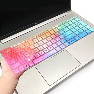 Keyboard Cover for HP ProBook 15.6 inch Laptop,15.6 inch HP ProBook 450 G8 G9 G10/ 455 G8 G9 G10/ 650 G8/HP Zbook Power G8 G9 Keyboard Skin(NOT fit HP ProBook 450/455/650 G6 G7)-Colorful