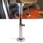 innytund Lifting Table Leg Adjustable 28.35in to 22.24in Removable Motorhome Table Leg Worktop Support Table Leg for RV, Caravan, Motorhome, Camper, Yachts, Silver