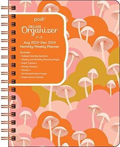 Posh: Deluxe Organizer 17-Month 2023-2024 Monthly/Weekly Hardcover Planner Calendar: Shroom Fantasy