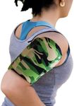 MMOBIEL Phone Holder for Running Stretchable - Size L - Phone Armband 12-15inches Arm Circumference - Sports Armband Arm Phone Holder for Running, Cycling and Other Sports for All Phones - Camouflage