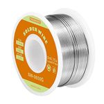 TOWOT Lead Free Rosin Core Solder Wire for Electrical Soldering, Content 2.0% Solder Flux Sn0.7Cu (0.6mm 50g)