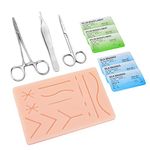 Ultrassist Small Suture Practice Kit, Pocket Size Silicone Suture Pad with Pre-Cut Wounds & Essential SutureTools, Ideal Practice Suture Training Kit for Medical Students (Education Use Only)