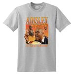 Sanfran Clothing Ainsley Harriott Homage Funny UK Gift TV Fan 90's Cook Legend Meme T-Shirt Extra Large/Light Grey