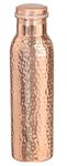 JMD INTERNATIONAL 100% Pure Hammered Copper Travel Water Bottle - Ayurvedic Health Benefits