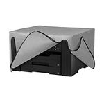 kwmobile Dust Cover Compatible with Epson WorkForce WF-7840DTWF - Printer Case - Fabric Protector Cover - Light Grey